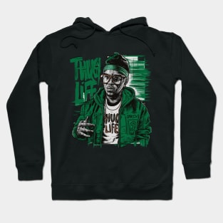 Thug Life Design with Black Man Hoodie